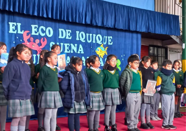 Estudiantes del Colegio Brasilia participando en una actividad